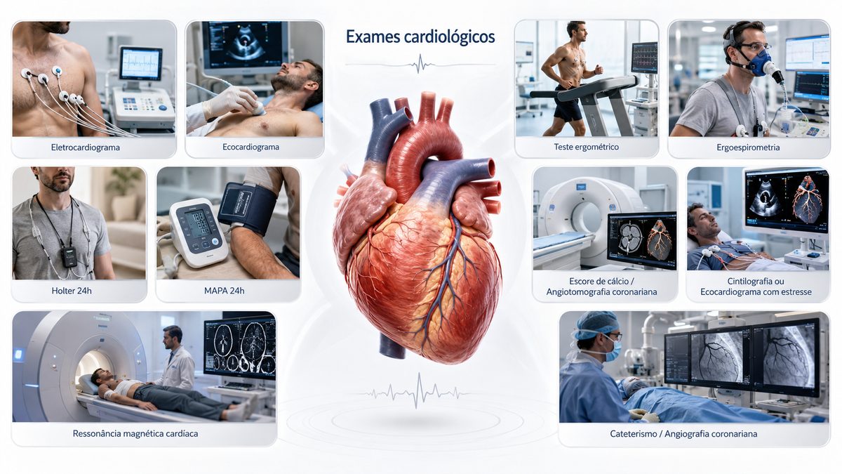 Quais são os principais exames para avaliar o coração?